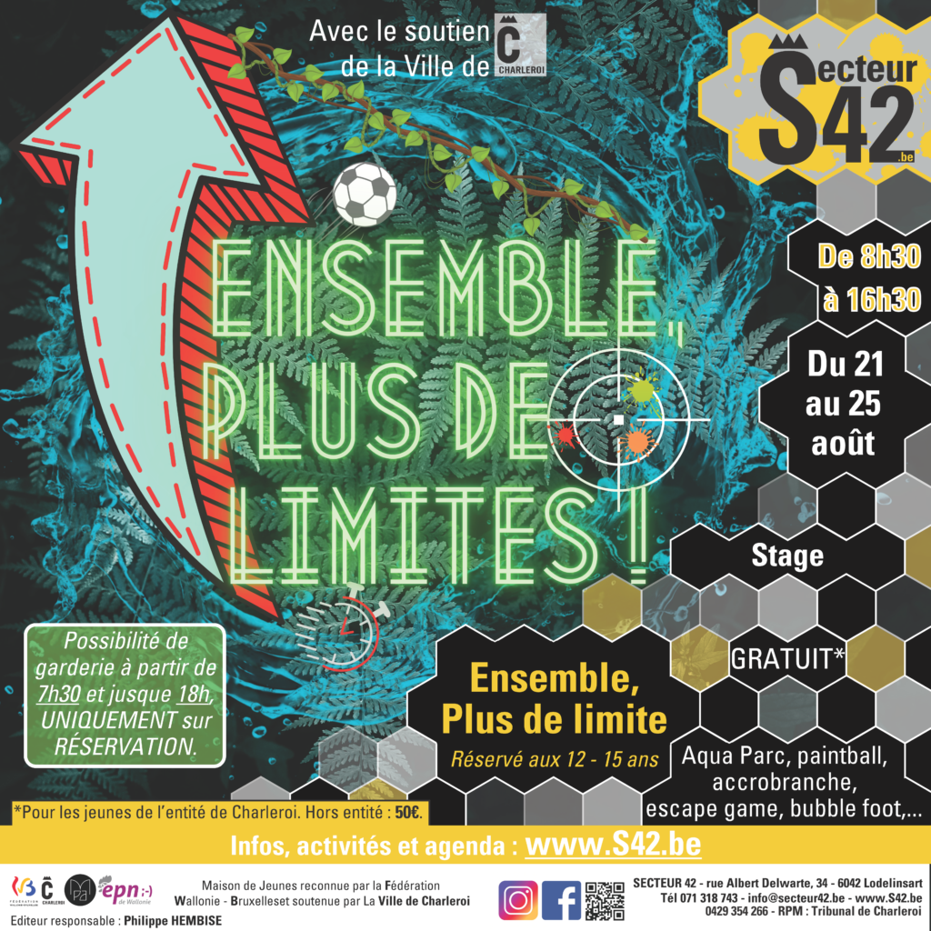 21-08-23 – STAGE « ENSEMBLE, PLUS DE LIMITES ! »